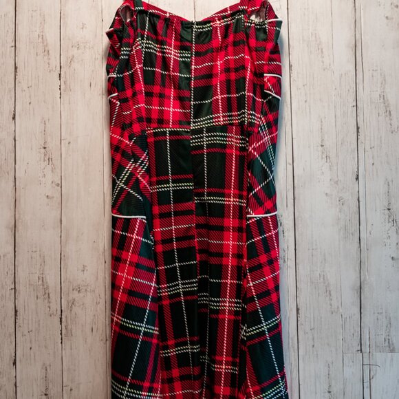 Red & Black Tartan Plaid Slip Dress - Picture 3 of 5